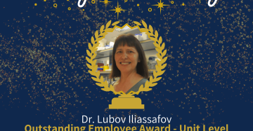 Dr. Lubov Iliassafov – Technion R&D Ltd. Outstanding Employee Award – Unit Level
