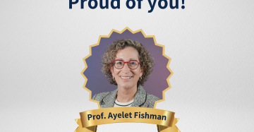 Prof. Ayelet Fishman Appointed Vice President for Diversity and Inclusion at the Technion